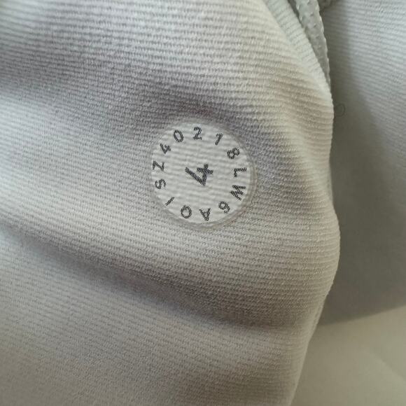 Lululemon Speed Up Crop 21" White Thick Legging Size 4 - Picture 11 of 11